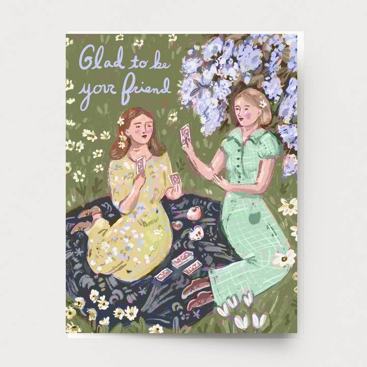 Carte de pique-nique d'amitié pour la vente par Ingrid Press