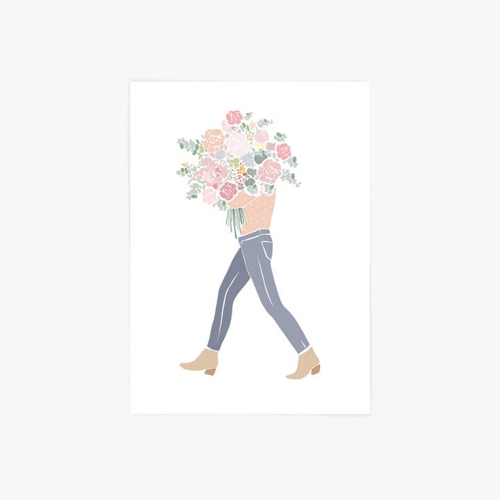 KruthDesign - Wholesale Postcard - Postcard/flower bouquet