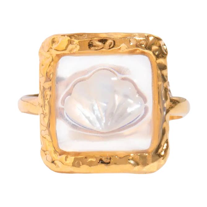 Ring seashell treasure for wholesale by Rosies