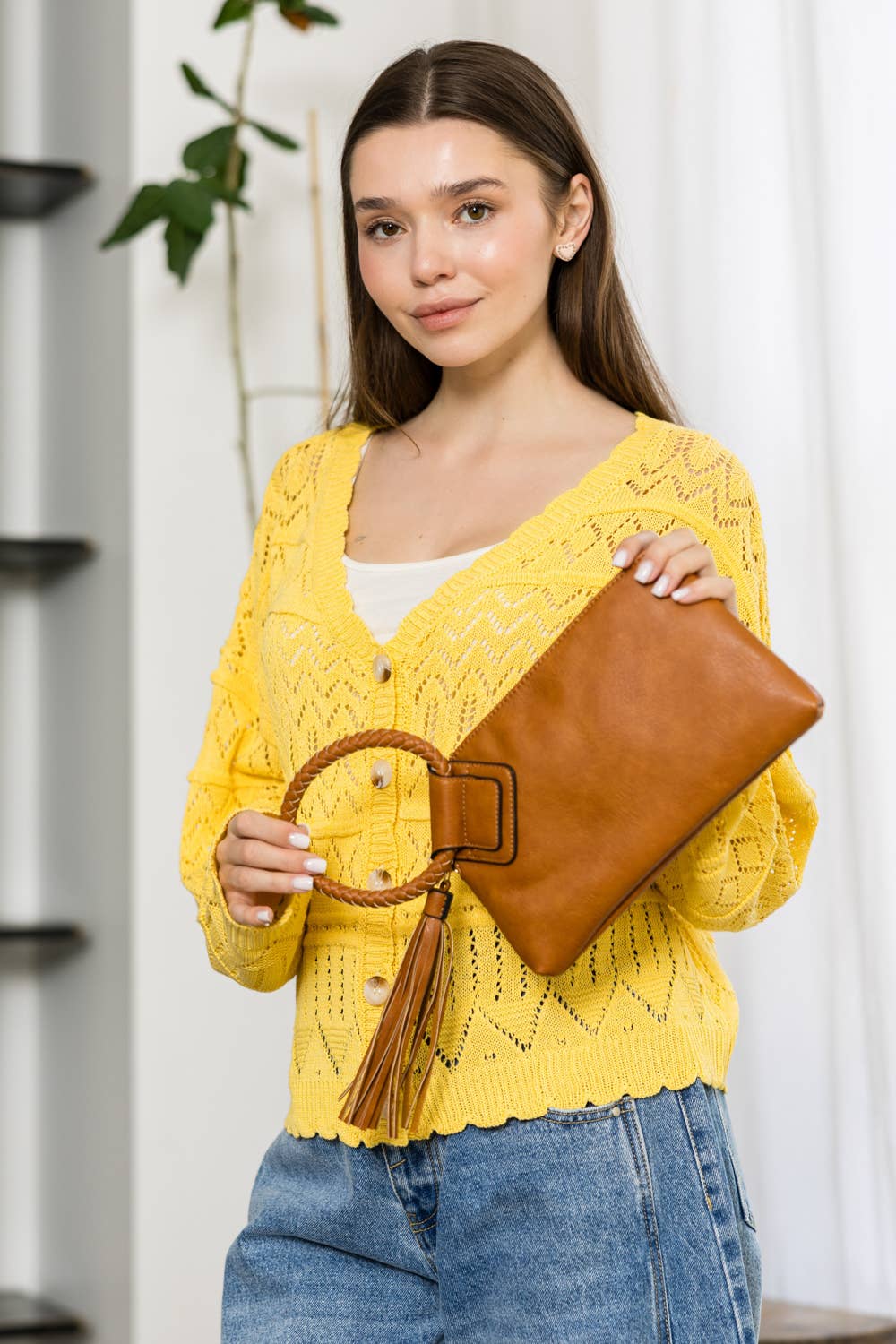 Handbag Factory Corp - Wholesale Clutch Bag - Women's - Braided Ring Handle Wristlet Clutch18