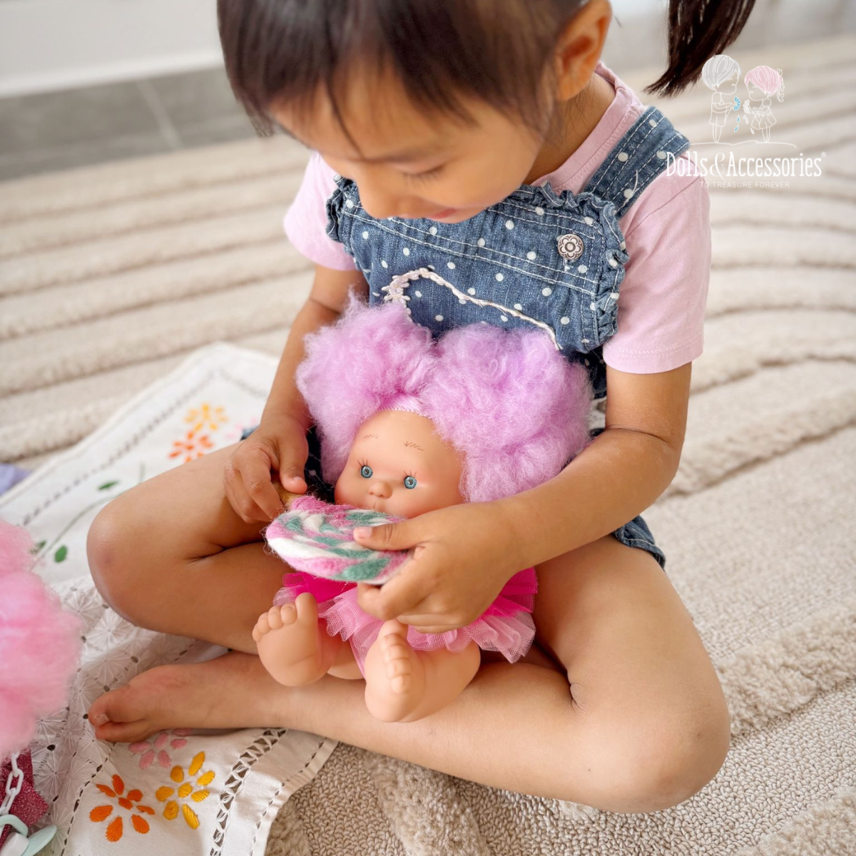 Dolls and Accessories - Wholesale Doll – Kids - Baby Doll Pepote Cotton Candy by Nines D'Onil6