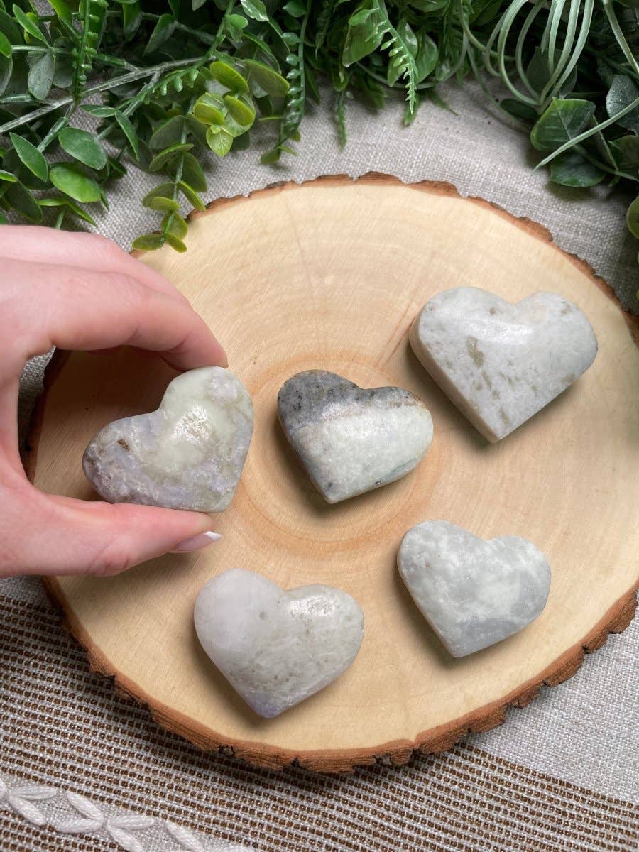 Copper Ashes - Wholesale Spiritual Stone/Crystal - White Mica Heart1