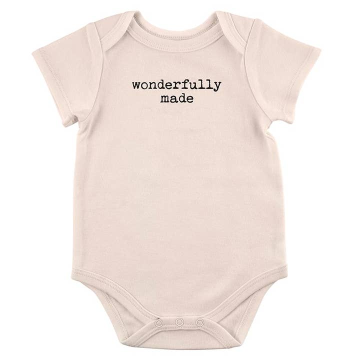 Faithworks by Creative Brands - Wholesale Bodysuit (Non-Footed) - Baby - Little Blessings Snapshirt-Wonderfully Made
