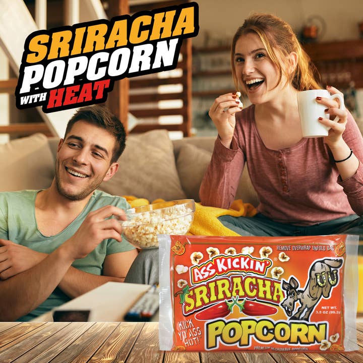 Southwest Specialty Food - Wholesale Popcorn - Ass Kickin’ Sriracha Popcorn