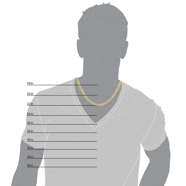 The Diamond Deal - Vendita all'ingrosso Collane a catena e maglie - The Diamond Deal, collana da uomo in oro giallo massiccio 10 carati, 2,8 mm, con catena a maglia barbazzale cubana, per ciondoli o bracciali con chiusura a moschettone (40,6 cm o 45,7 cm)4