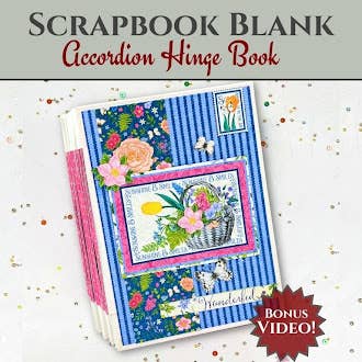 CrafTreat - Wholesale DIY craft kit - CrafTreat Accordion Hinge Book DIY Scrapbook Blank - 1 White
