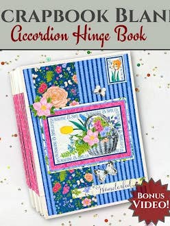 CrafTreat Harmonika Hængsel Bog DIY Scrapbog Blank - 1 Hvid for engroshandel hos CrafTreat