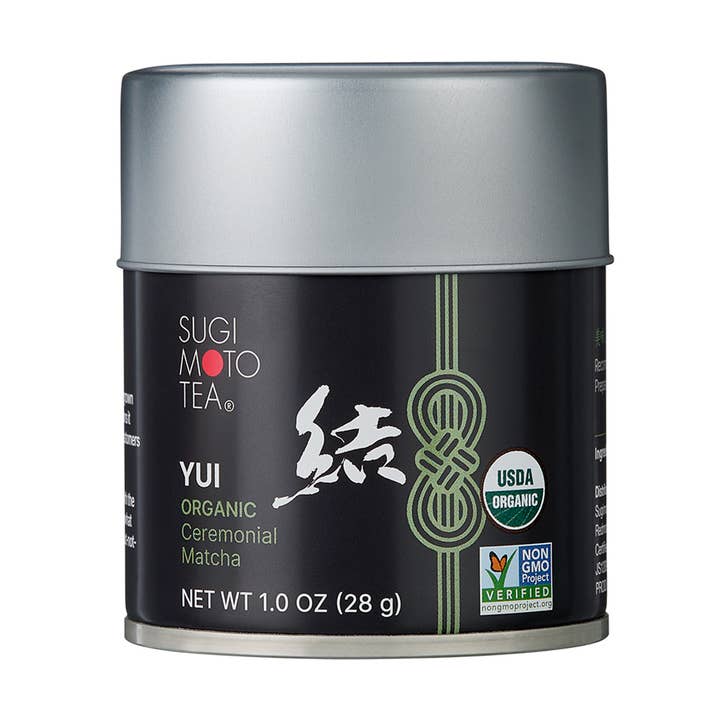 Organic Ceremonial Matcha Yui (結) Tin (1.0oz/29g) for wholesale by Sugimoto Tea Company