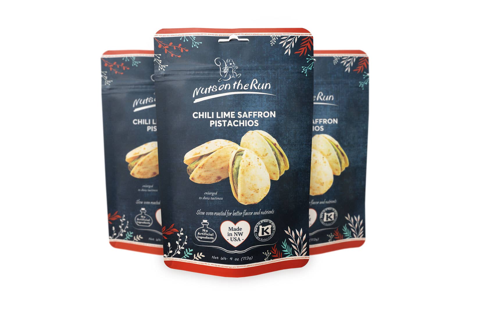 Nuts On The Run - Wholesale Nuts - Chili Lime Saffron Pistachios