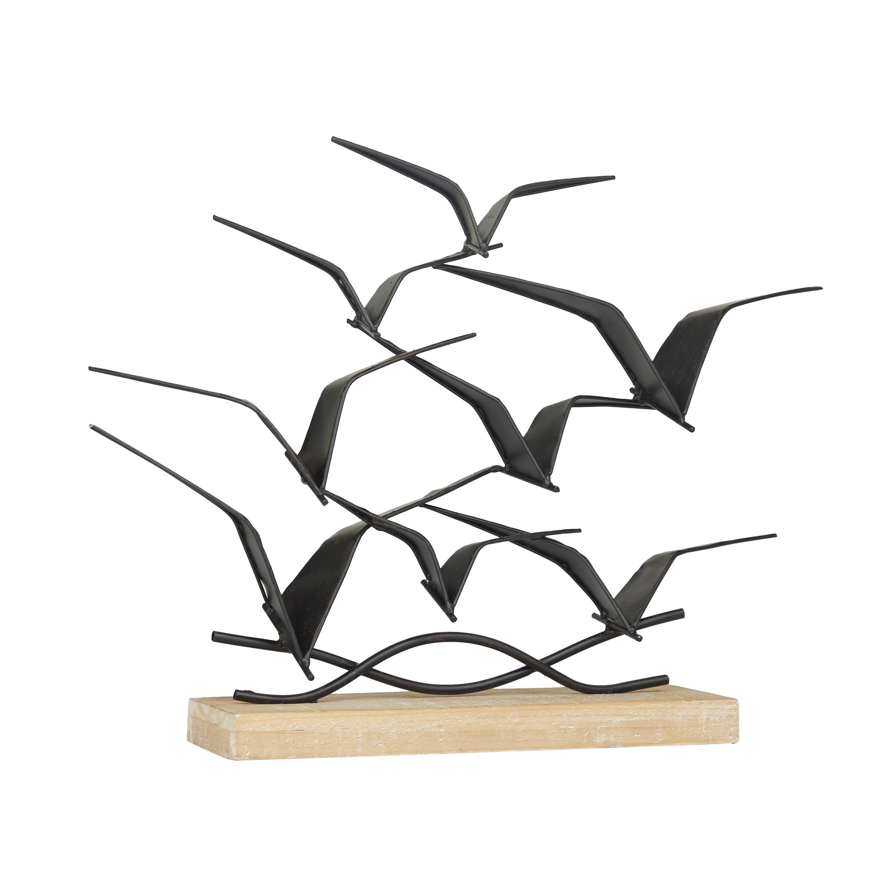 Deco Marché - Wholesale Sculpture - Coastal Black Metal Sculpture0