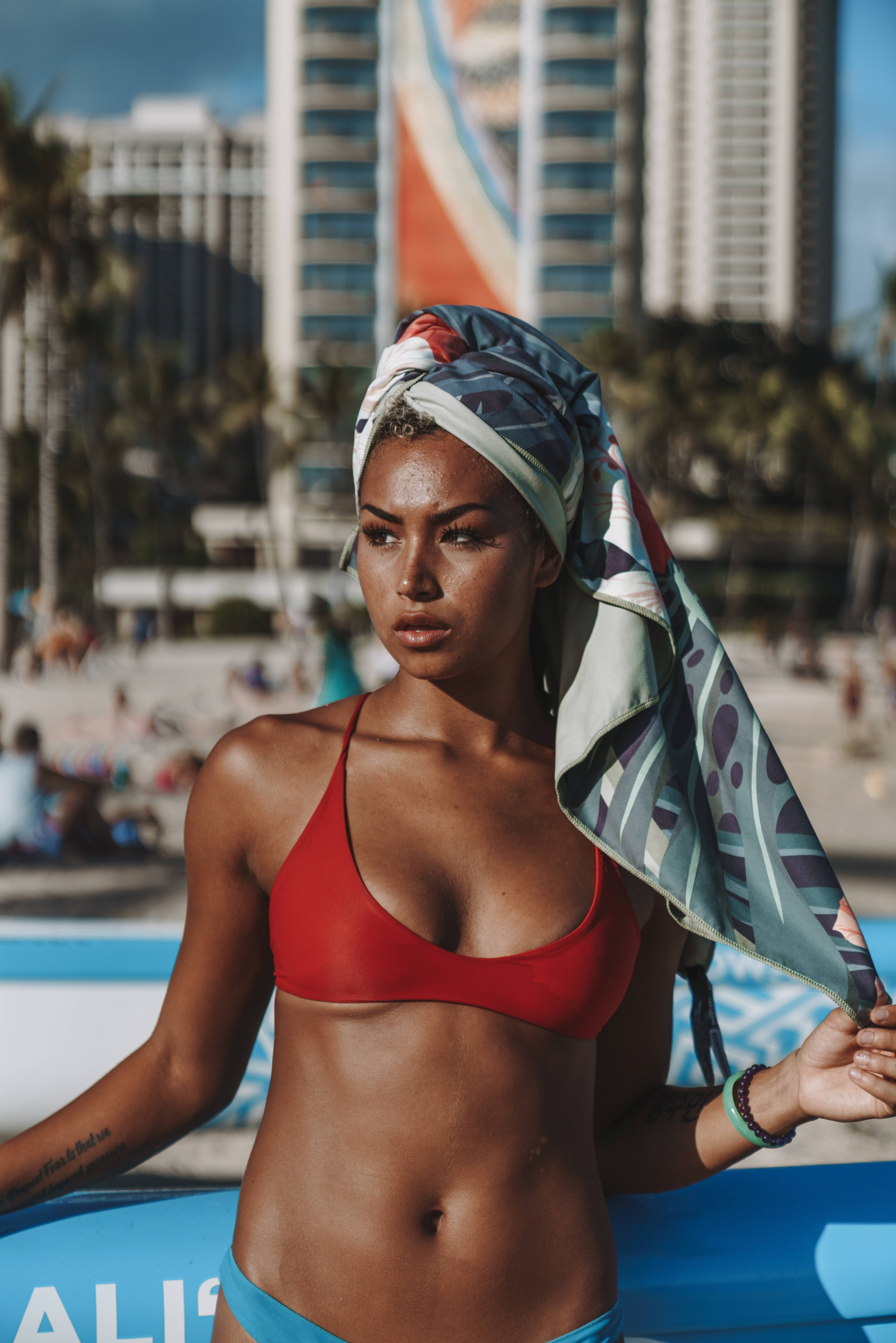 RHB HAWAII - Wholesale Beach Towel - Hibiscus flowers Beach Towel3