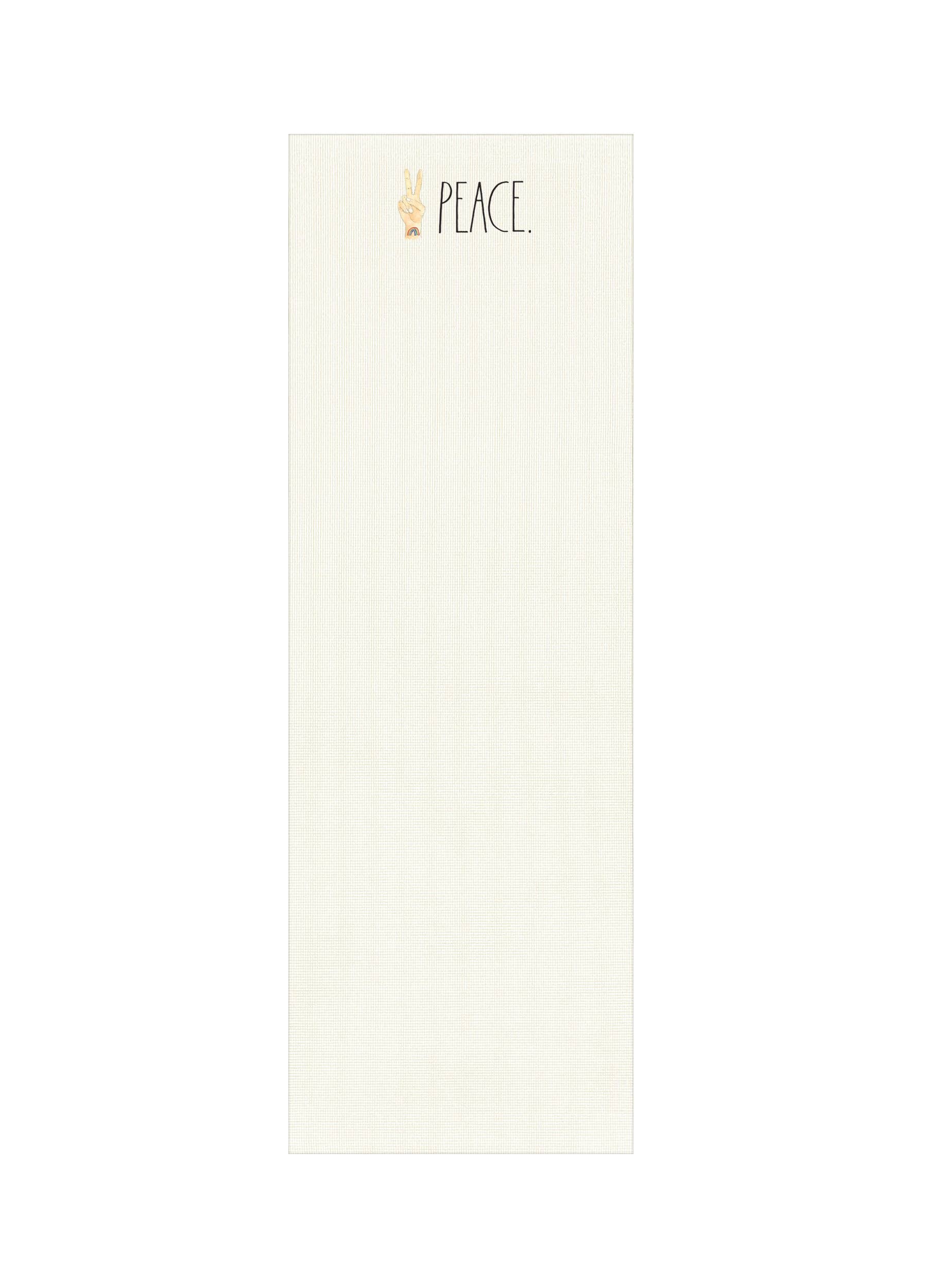 DesignStyles Home - Vente Tapis de yoga - Tapis de yoga blanc « Peace » Rae Dunn0