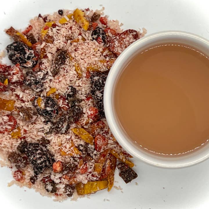 Strawberry Lollipop (Organic Ingredients) - Kid's Tea - Caffeine Free - Compostable Tea Bags for wholesale by Dragon Girl Tea