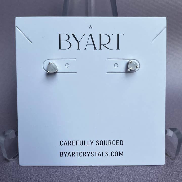 Mondstein-Ohrringe - Kleiner Tropfen - Sterlingsilber für den Großhandel von Byart