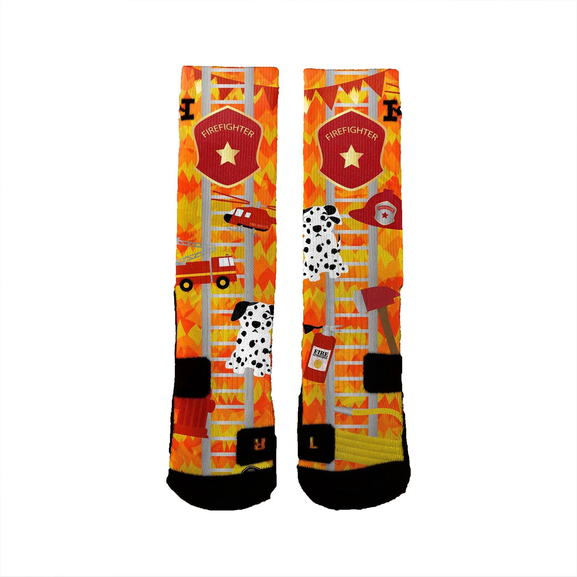 HoopSwagg - Wholesale Socks - Unisex - Firefighter Mashup1