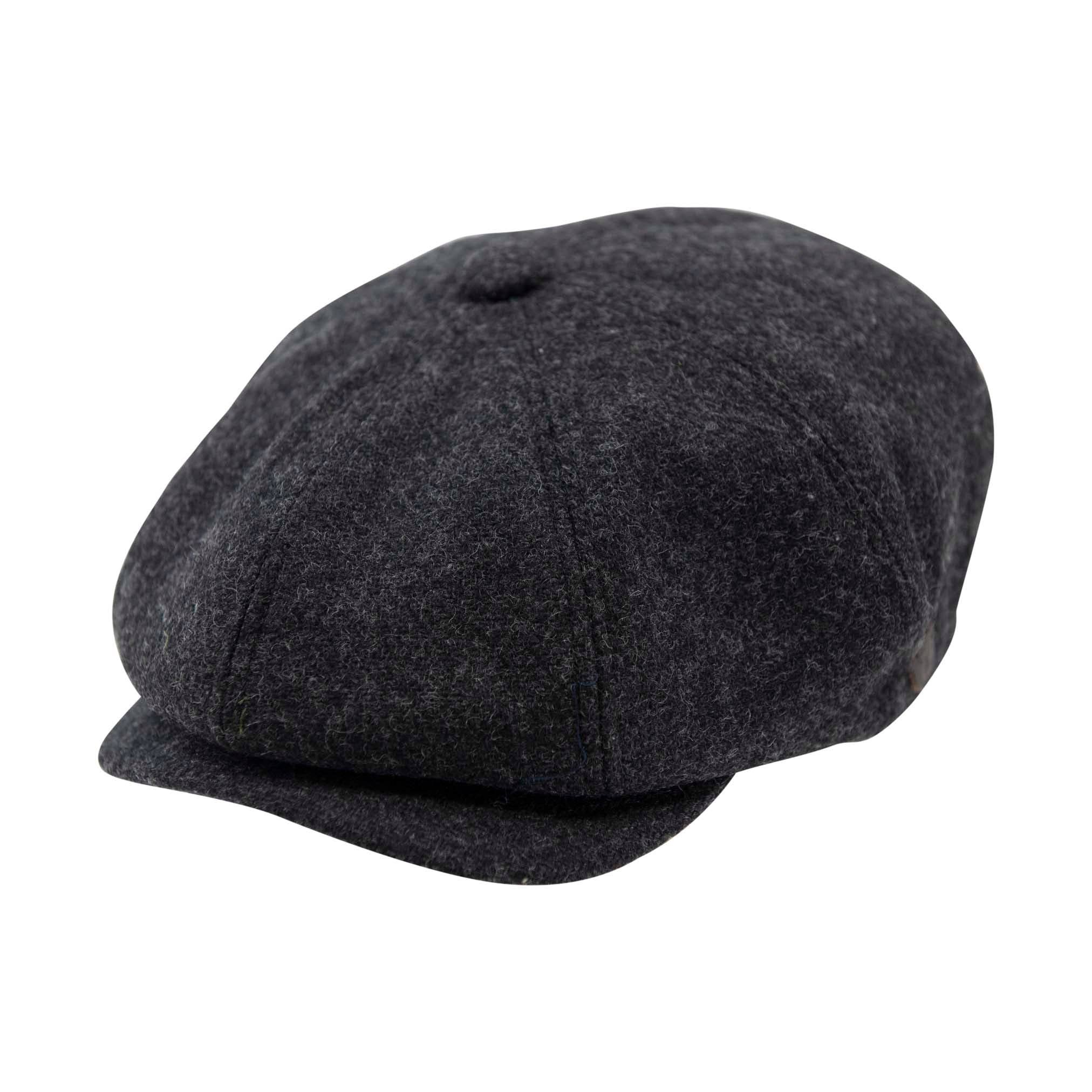 Heritage Traditions - Wholesale Newsboy/Schoolboy Hat - Men's - Carlyle Heath Plain Wool Mix Newsboy Cap0