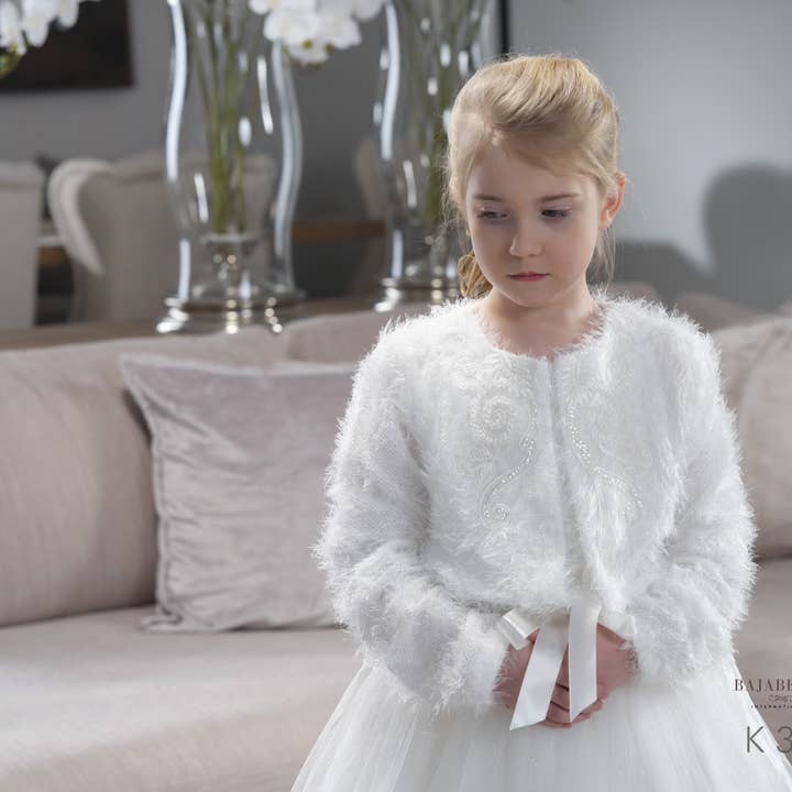 Girls Knitted Bolero, communion bolero for wholesale by Bajabella