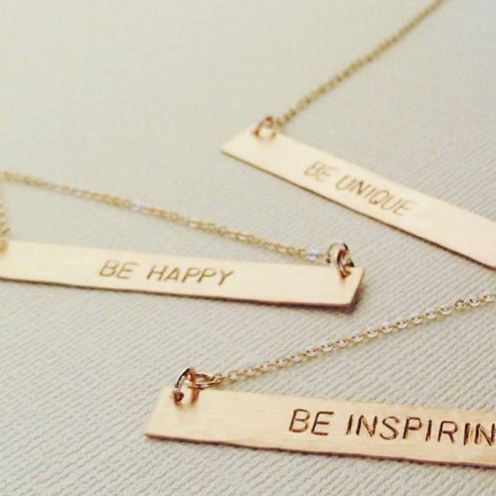 Klassisk Bar halskæde for engroshandel hos Nashelle Jewelry