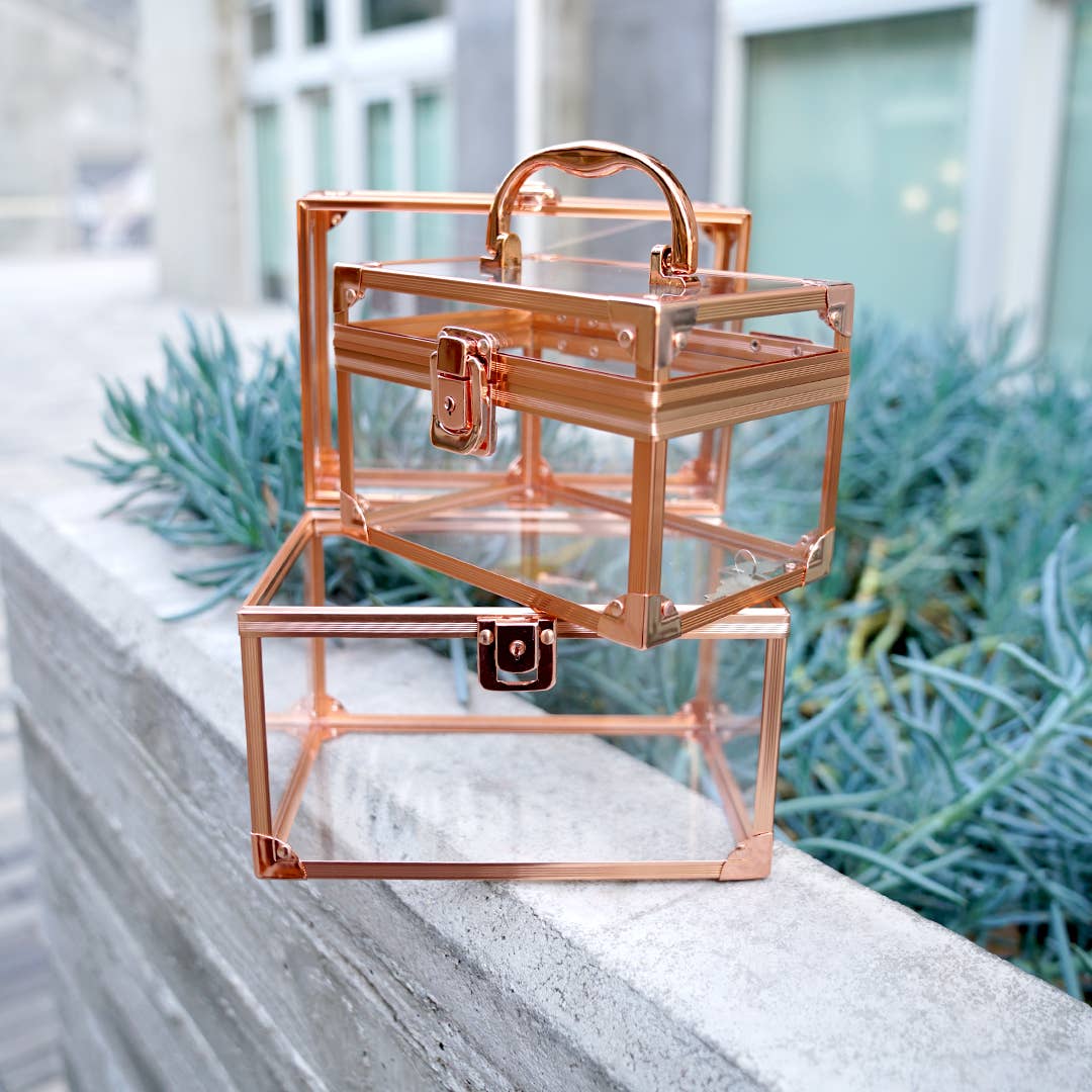 42POPS - Wholesale Makeup Storage Box - .2pc Set Locking Cosmetic Case w/ Key7