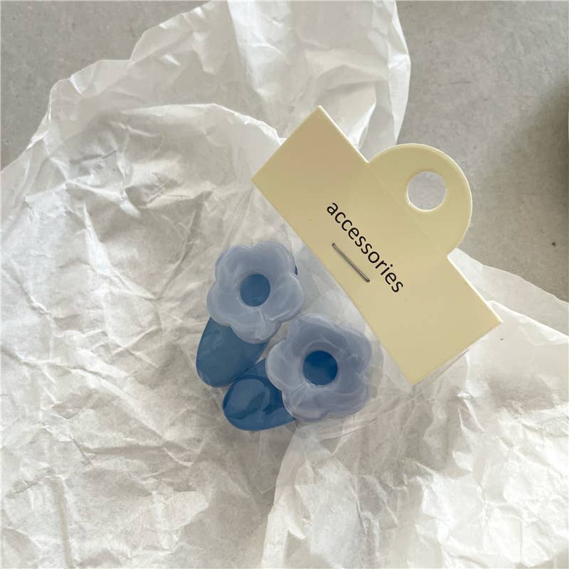 Tourtiwi - Wholesale Hair Clip - Kids - Two-Pack of Cute Colorful Flower Duckbill Clips3