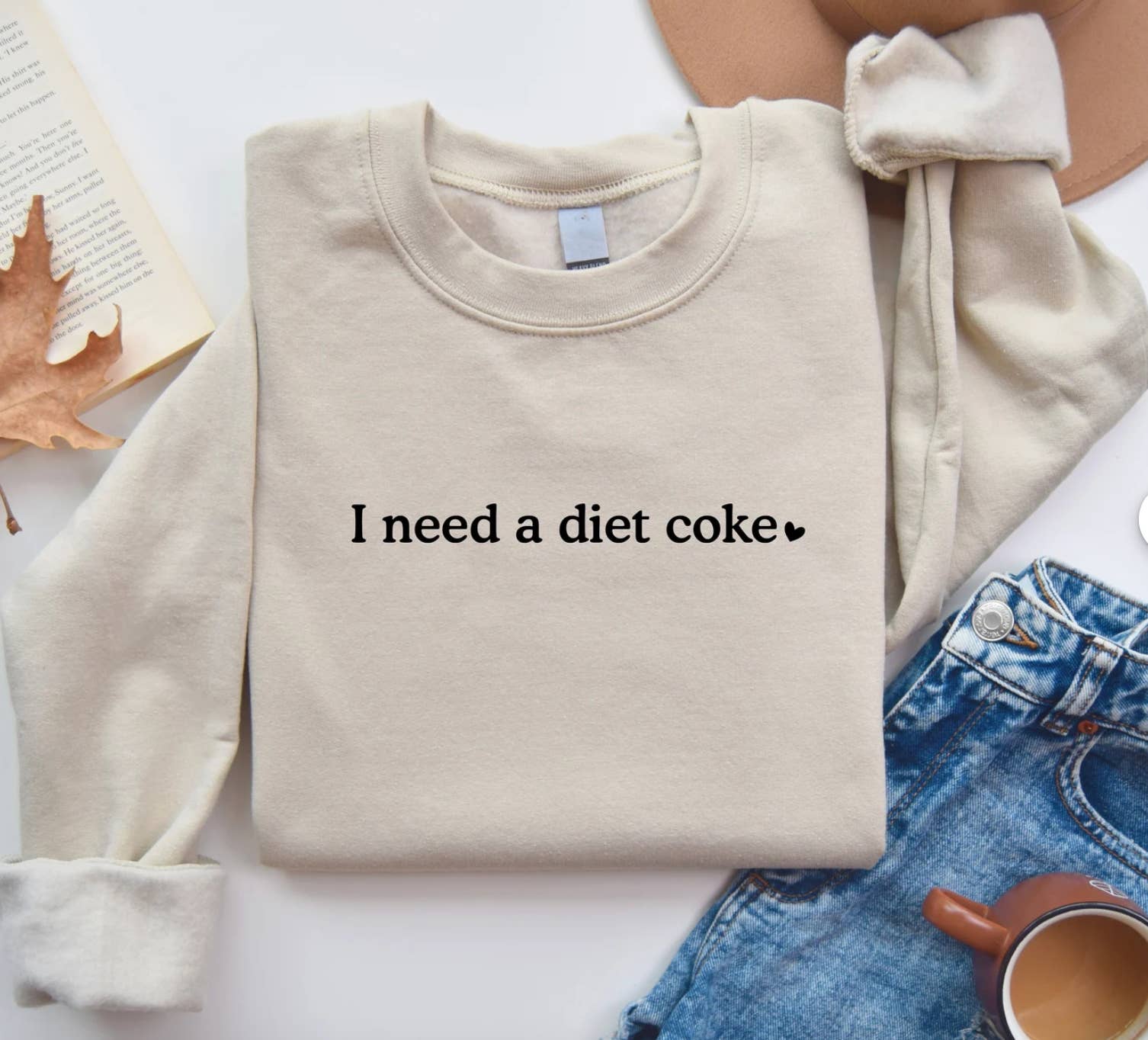 Eleven Fashion - Wholesale Graphic Sweatshirt - Women's - I Need A Diet Coke Sweatshirt