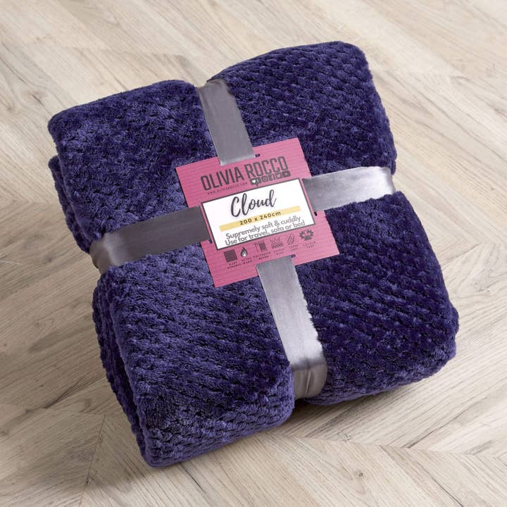 LOOMWORKS LTD – wholesale Throw blanket – Cloud Honeycomb Throw11