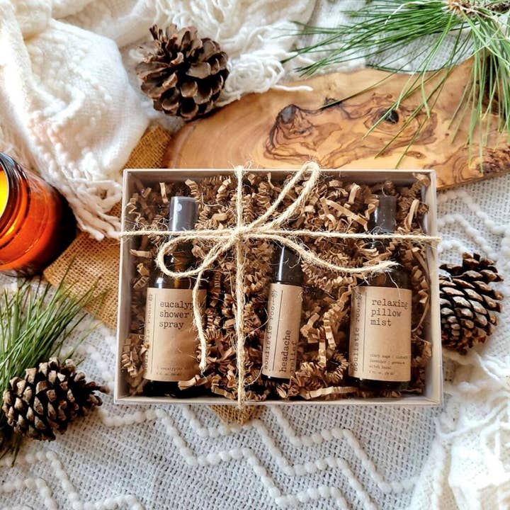 Soulistic Root - Essential Oils & Self Care Gifts - Wholesale Bath & Body Set - Best Sellers Trio | Relaxing Spa Gift Set for Women