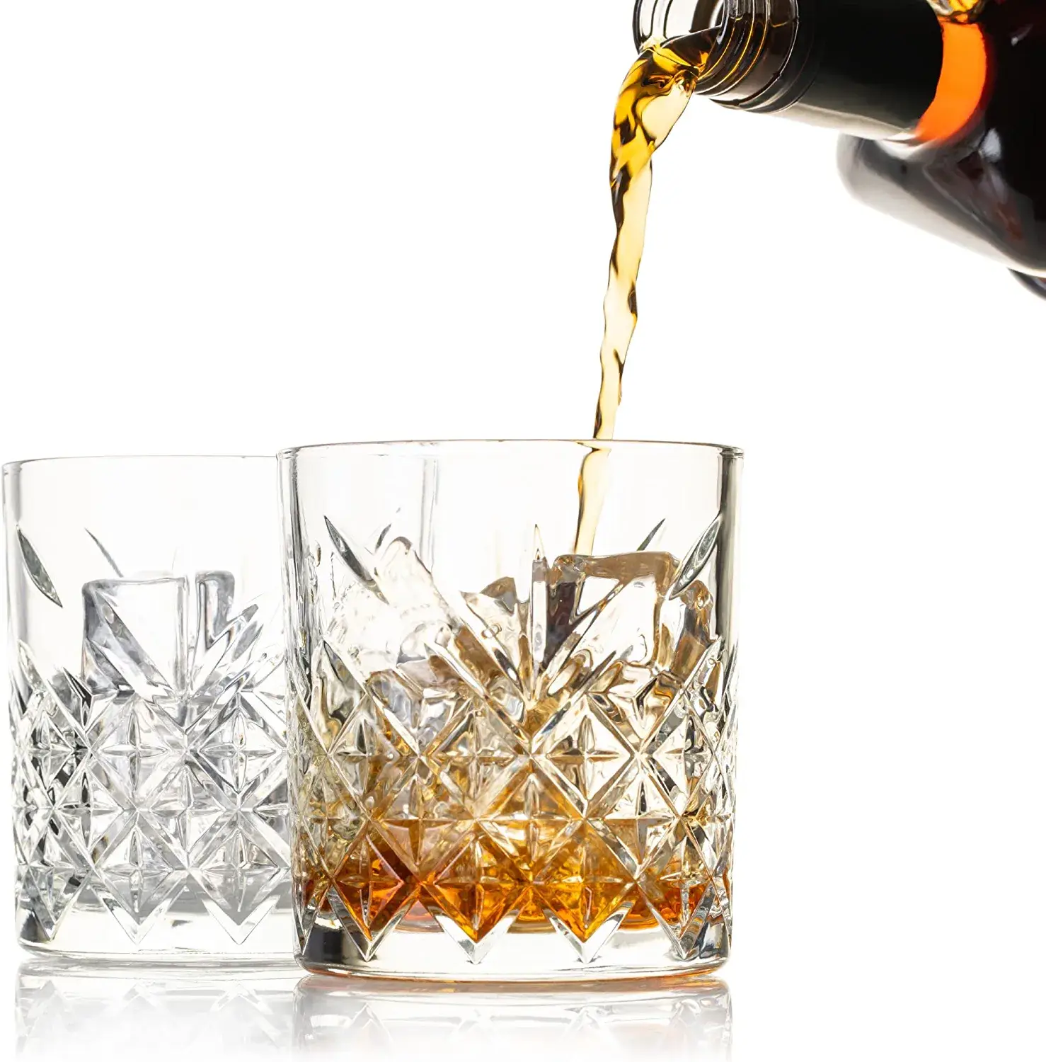 Bezrat - Wholesale Cocktail/Liquor Glass - Set of 6 - Mix and Match Whiskey Glasses - 10 oz3