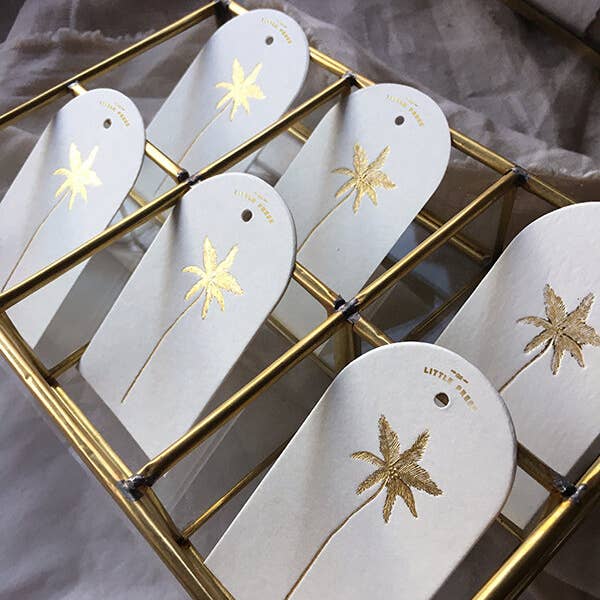 THE LITTLE PRESS - Wholesale Gift Tag - Palm Tree tags - set of 6 tags1
