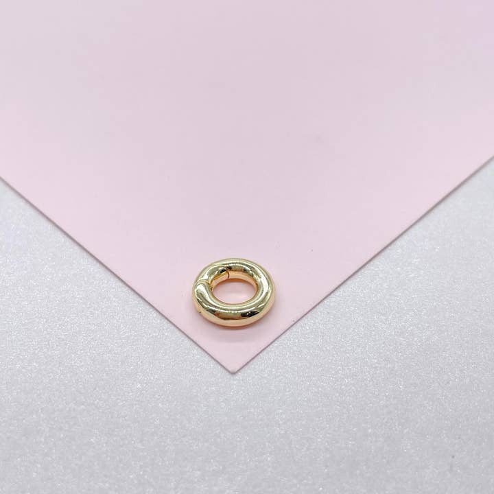 Milie - Wholesale Clasp - 18k GF Round Carabiner Clasp for Jewelry Making3