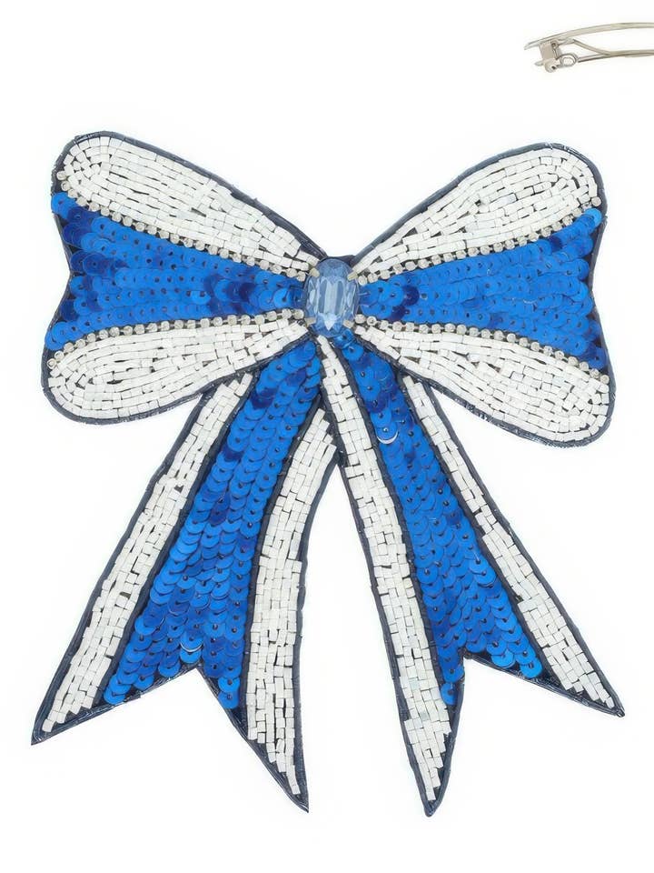 Fermaglio per capelli con nastro di paillettes Gameday per la vendita all'ingrosso da parte di CC Wholesale Clothing