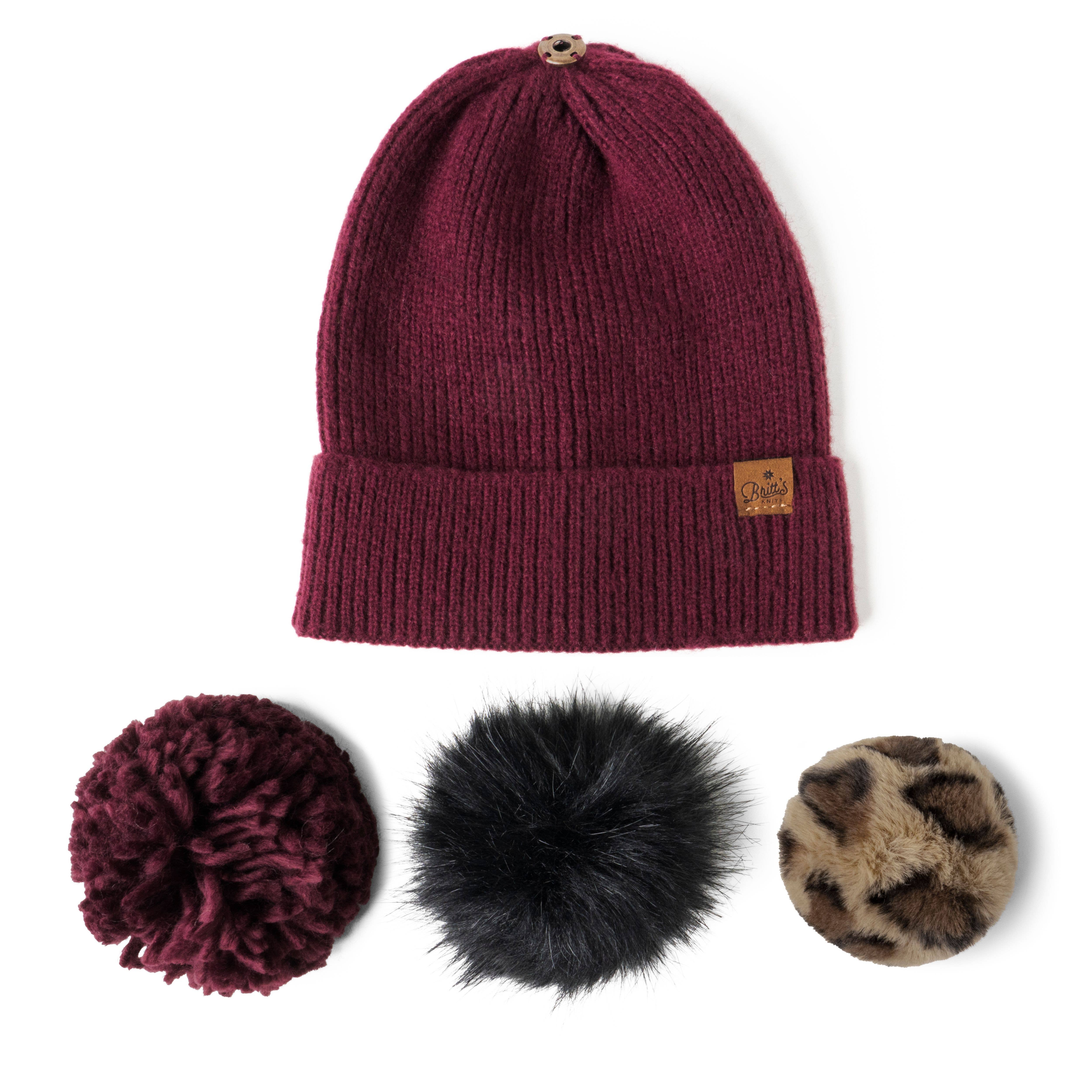 DM Merchandising – wholesale Beanie – Women's – Britt's Knits Snap To It Mix & Match Pom Hat Open Stock6