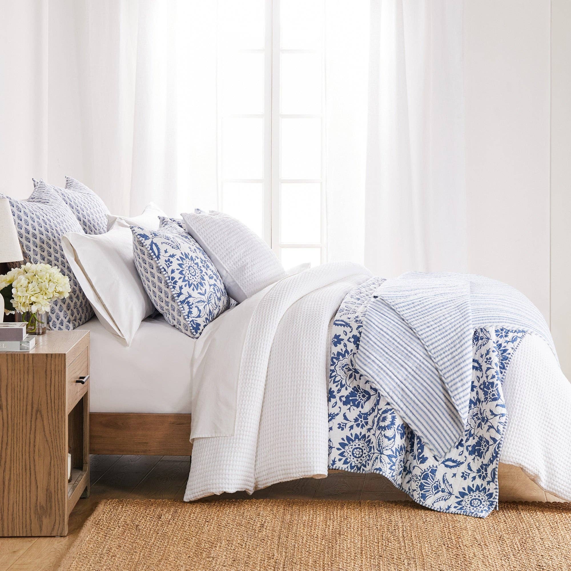 Levtex Home - Wholesale Bedding Set - Clara Blue Quilt Set1