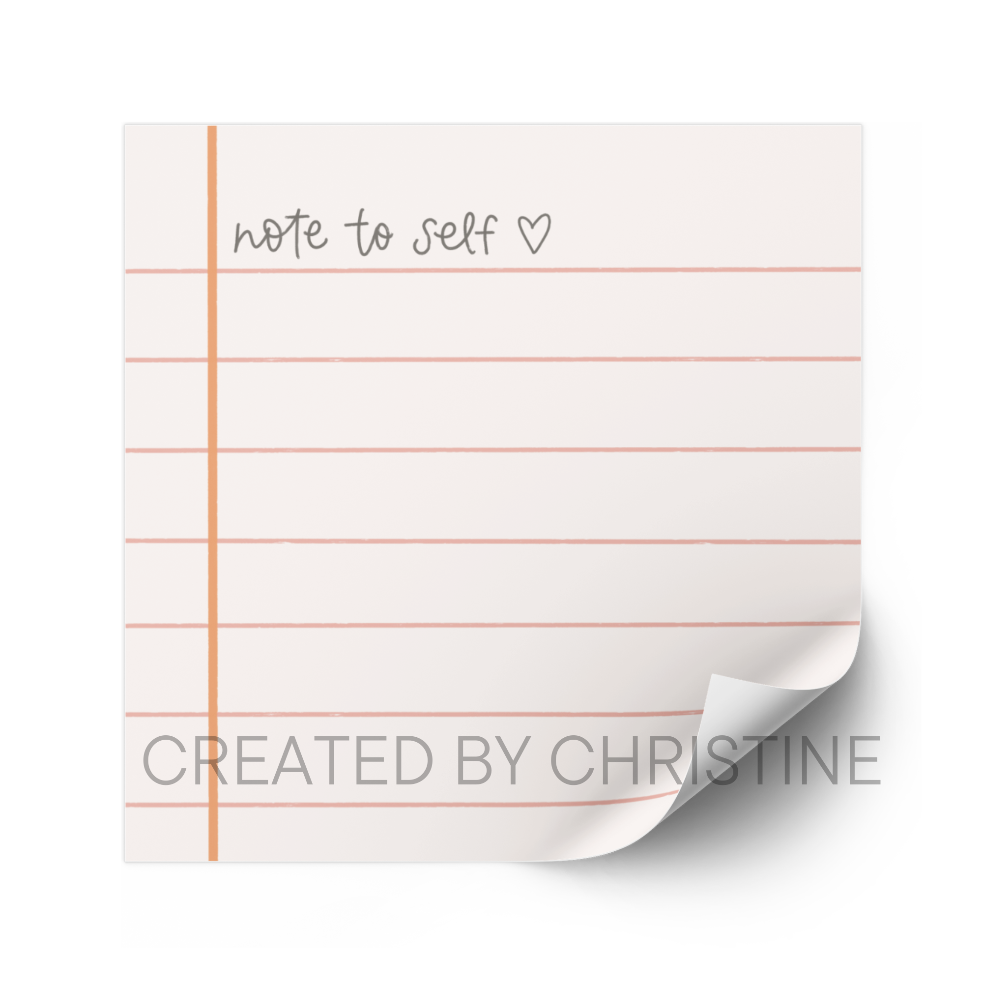 Created By Christine - Wholesale Sticky Notes - Note to Self Sticky Notes1