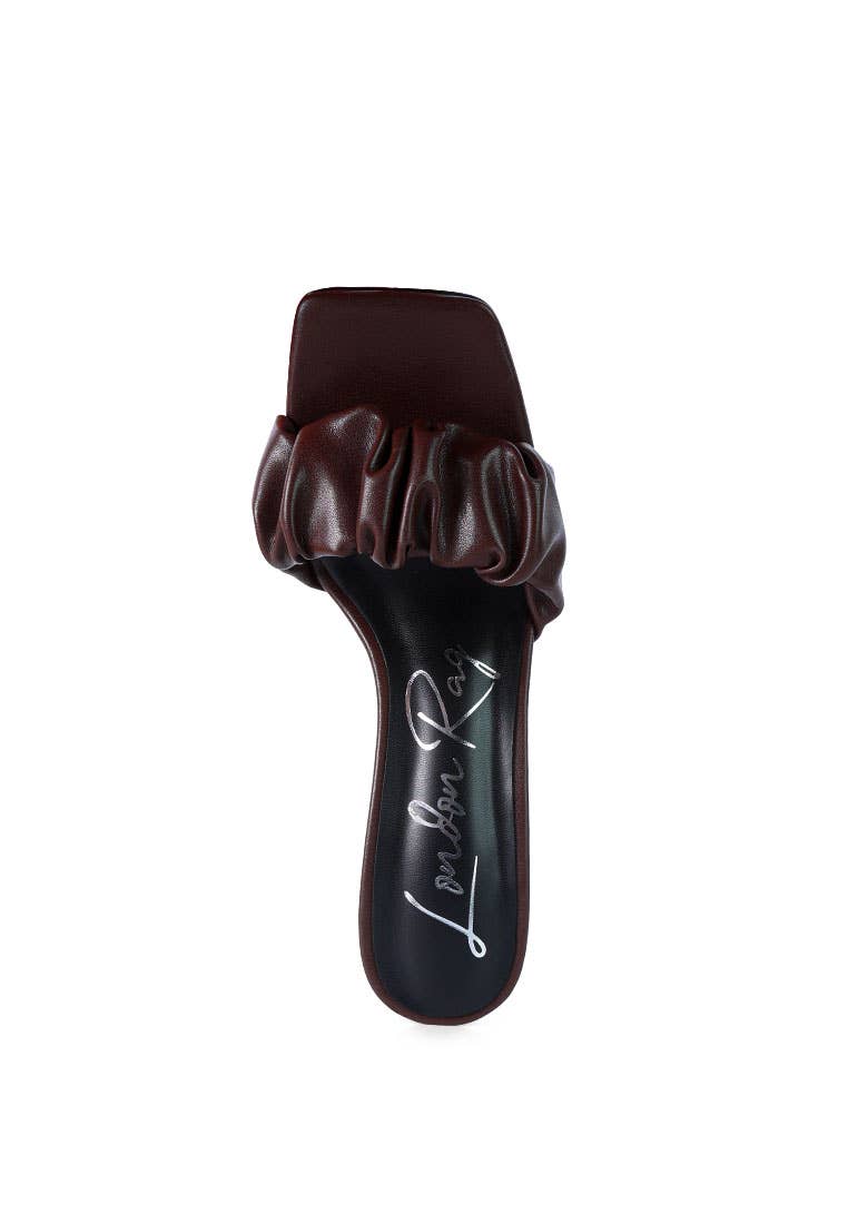 Rag Company - Wholesale High Heels - Women's - Rebel Ruched Straps Spool Heel Sandals14