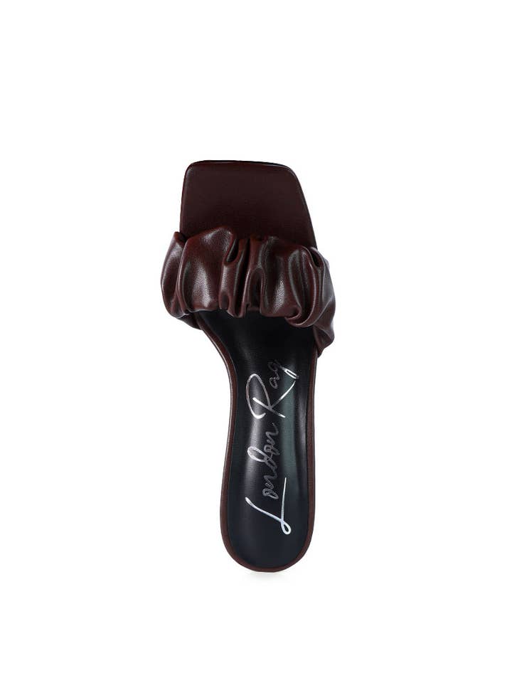 Rag Company - Wholesale High Heels - Women's - Rebel Ruched Straps Spool Heel Sandals14