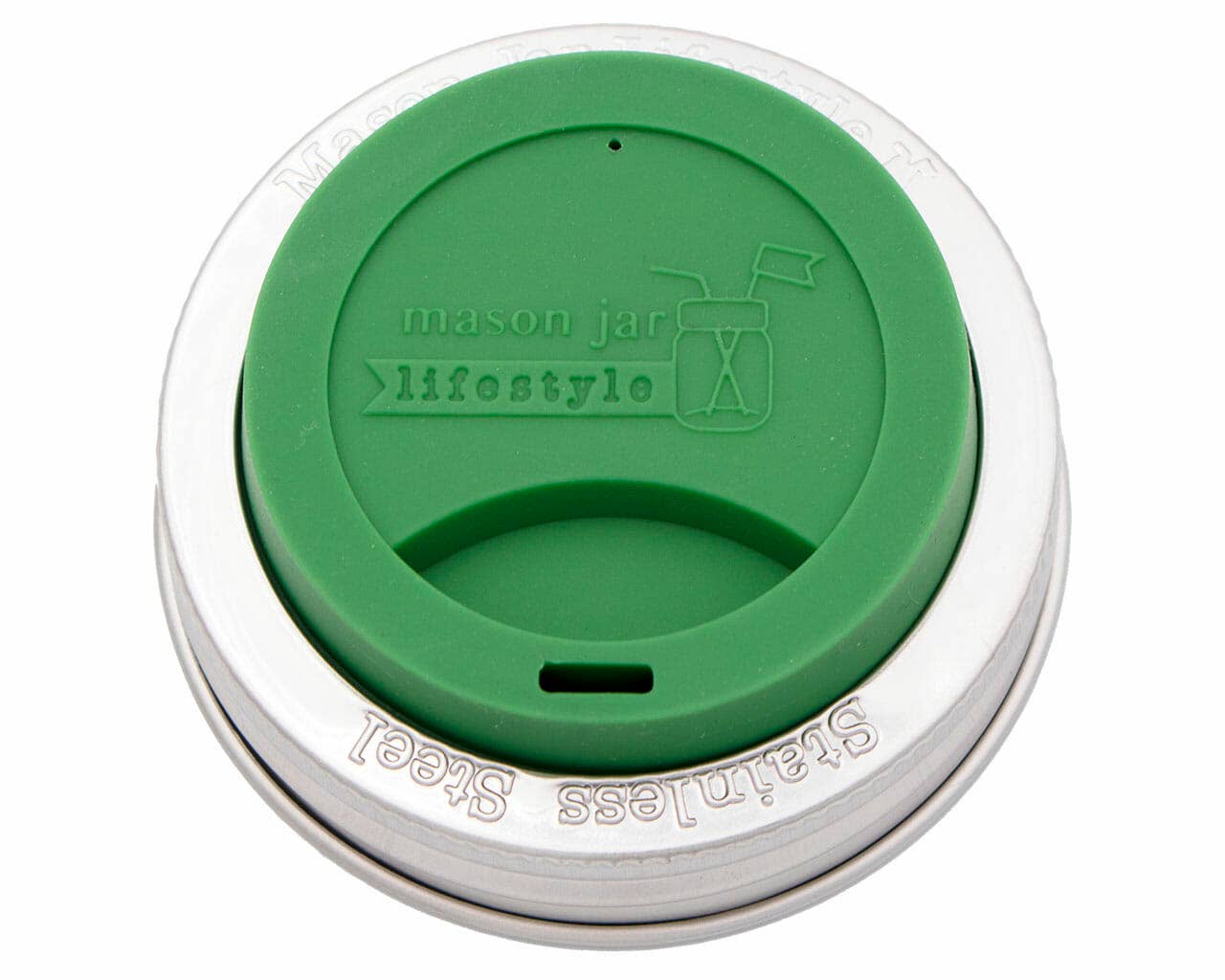 Mason Jar Lifestyle - Vente Couvercle de boisson - Couvercle en silicone avec bande en acier inoxydable pour bocaux10
