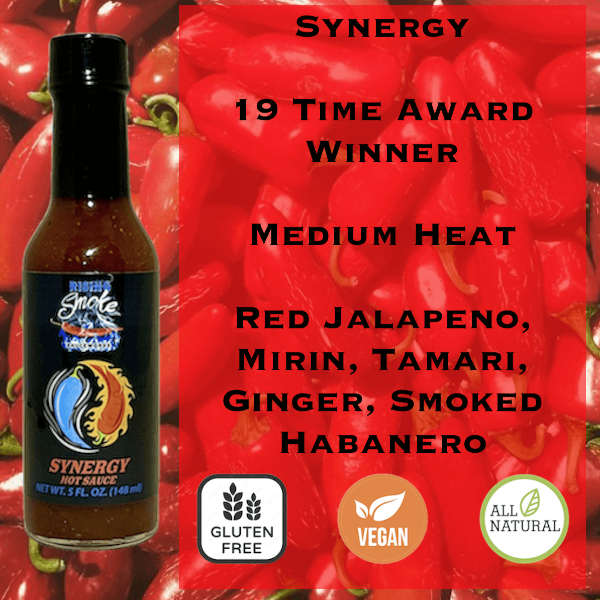 Rising Smoke Sauceworks - Wholesale Hot Sauce - Mixed Case of Medium Hot Sauces3