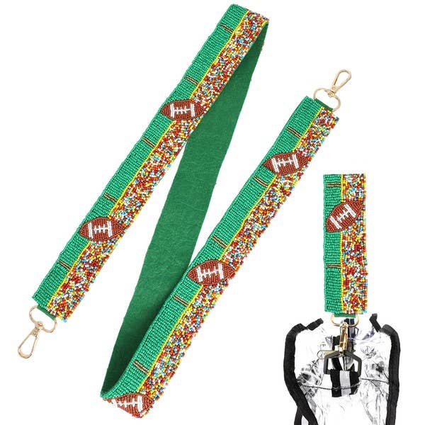 Gr GAME DAY FOOTBALL THEMED SHOULDER BAG STRAP ST15129 for wholesale on Faire0