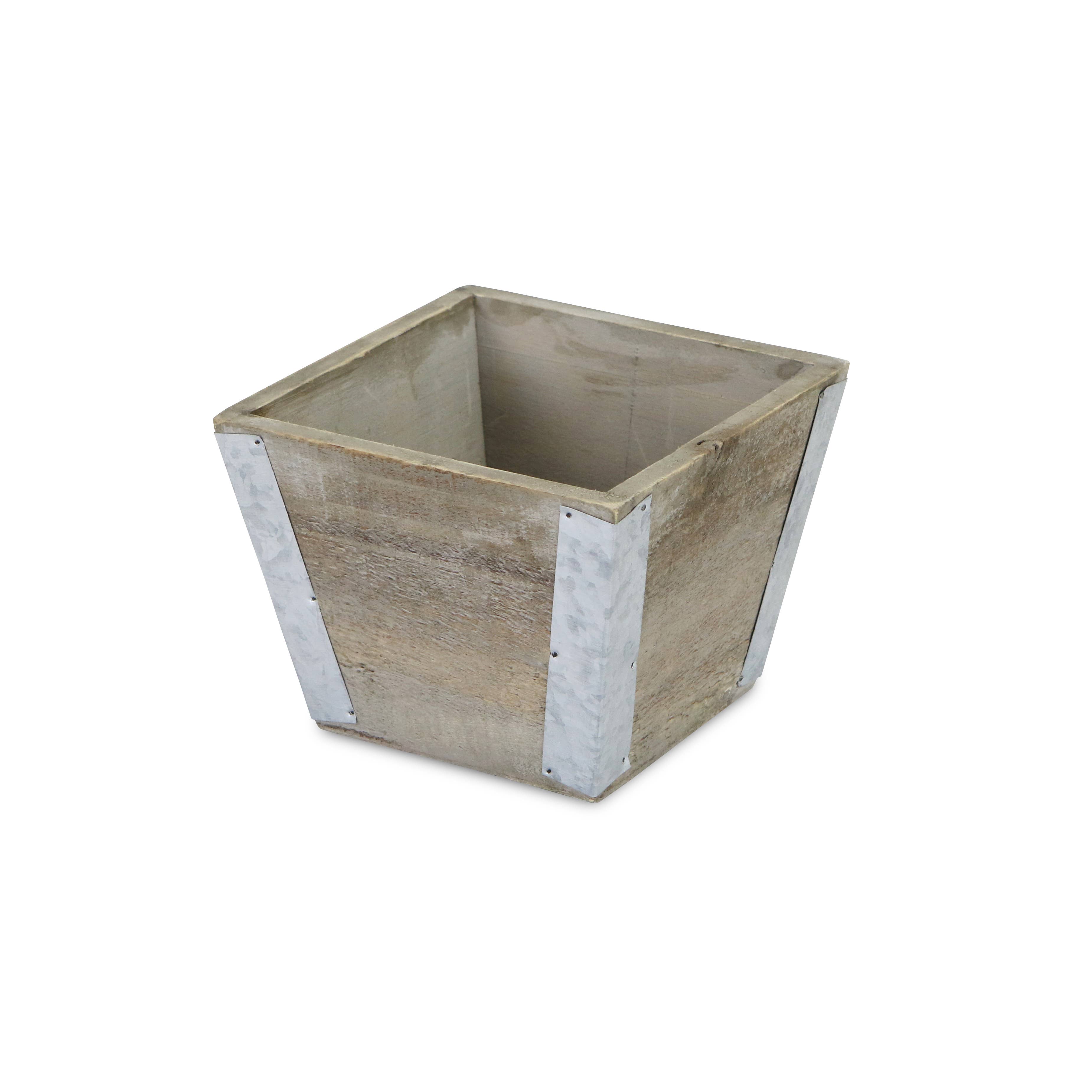 Cheungs Home Decor - Wholesale Planter Box - Samil Tapered Square Wood Planter1
