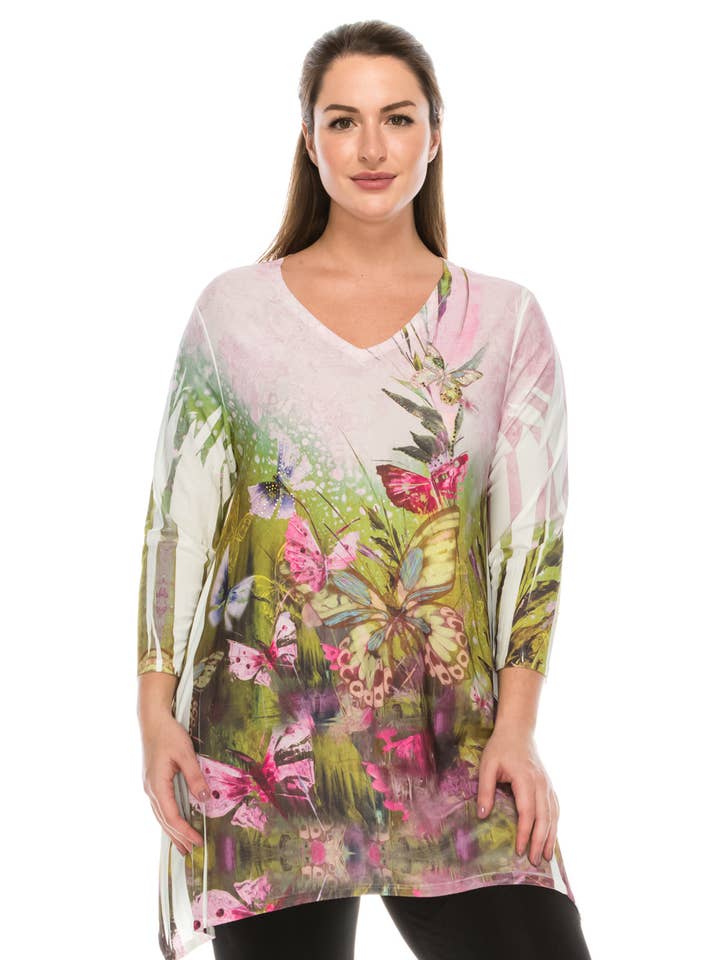 HIT V-Neck Binding Sublimation Top-313HT-QRU1-R-U160 for wholesale by Jostar
