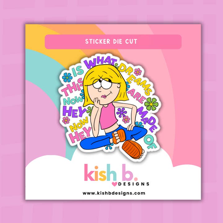 Hey Now Lizzie | Sticker Die Cut for wholesale by Kish B. Designs