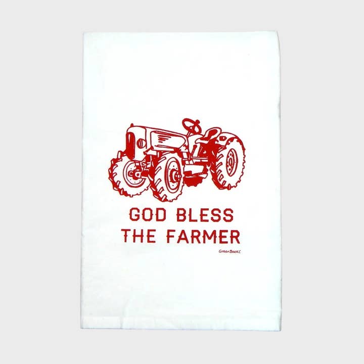 Farmer Kitchen Towel | Tea Towels | Flour Sack Dish Towels for wholesale by Green Bee Tea Towels