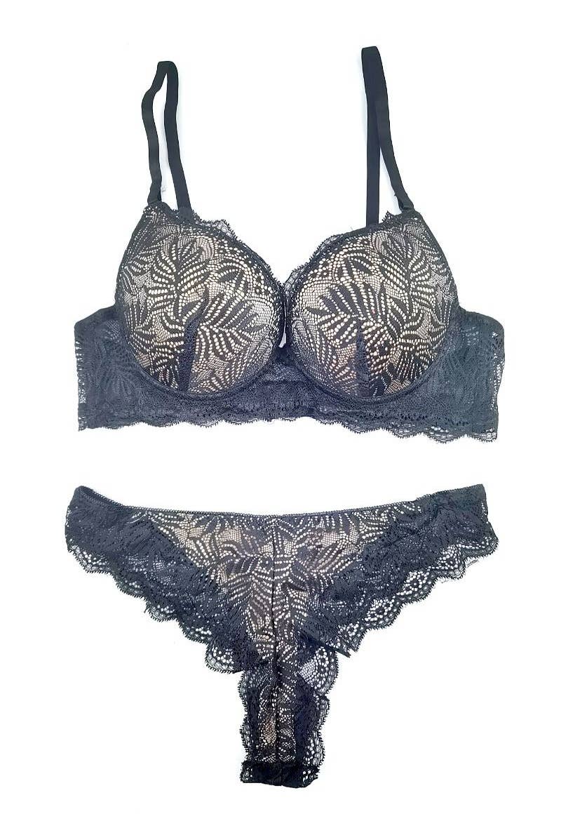 Belle Com'Elle – wholesale Lingerie Set – women's – Bra & String Set with frame/JN7201B11