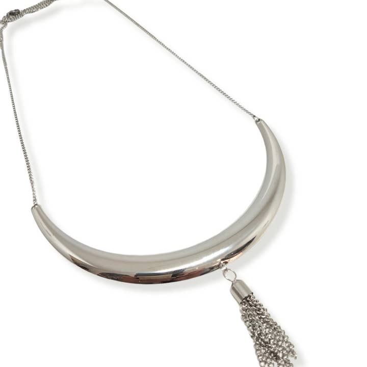 COLLAR ACERO H-2587 PLATEADA para venta al por mayor de Mayachi