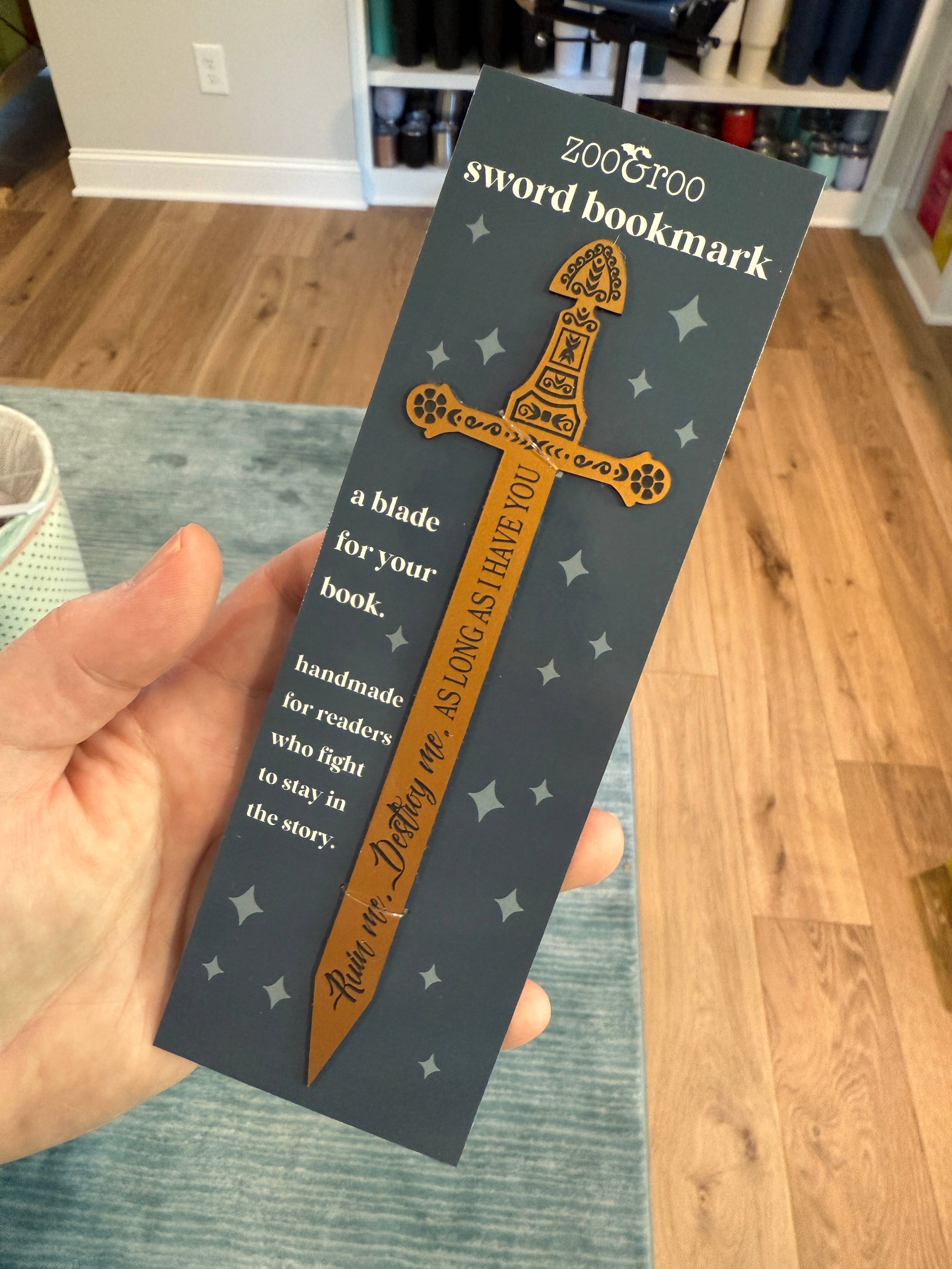 zoo&roo - Wholesale Bookmark - The Ever King sword bookmark  officially licensed book merch6