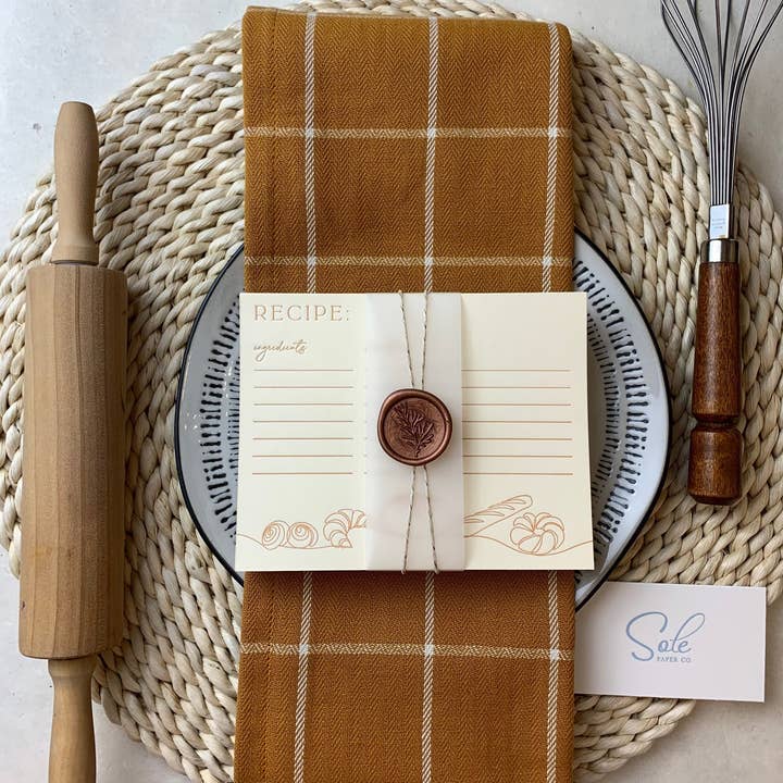 Sole Paper Co., LLC - Wholesale Recipe Card - Baked Goods Recipe Card1
