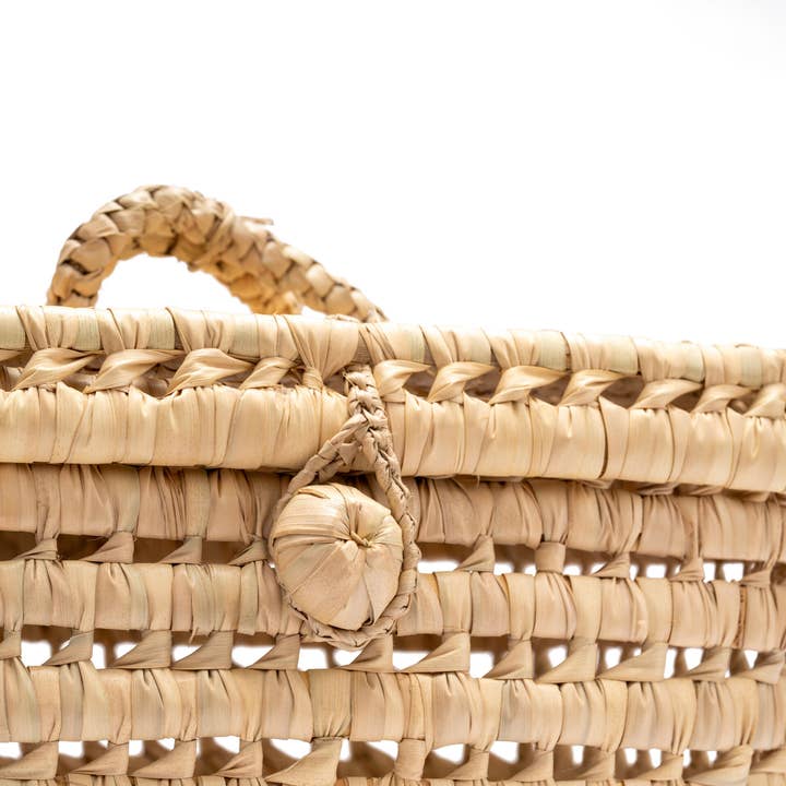 ZocoChic - Wholesale Basket - Moroccan palm storage basket 30cm and 20cm, wicker.2