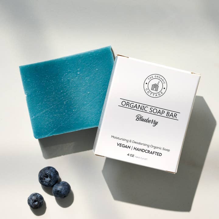 The Organic Cottage Blueberry Face Soap Bar for wholesale by The Organic Cottage