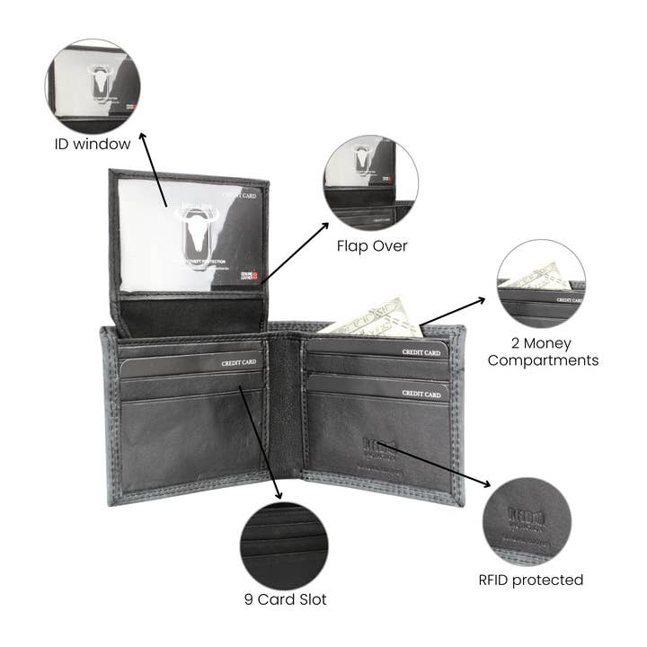 Leather Impressions Inc - Wholesale Wallet - Men's - Men’s Bi-Fold Wallet with Praying Cowboy Emboss ABMWVT 0215